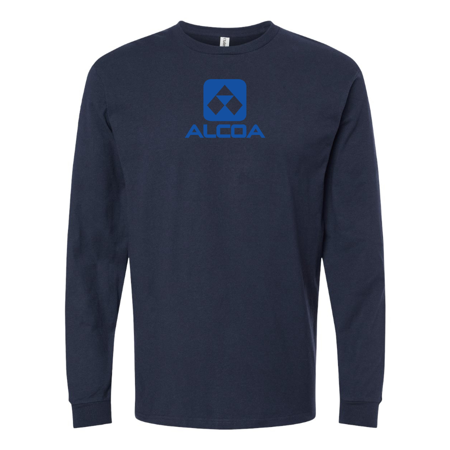 Men's Alcoa Logo Cotton Long Sleeve T-Shirt