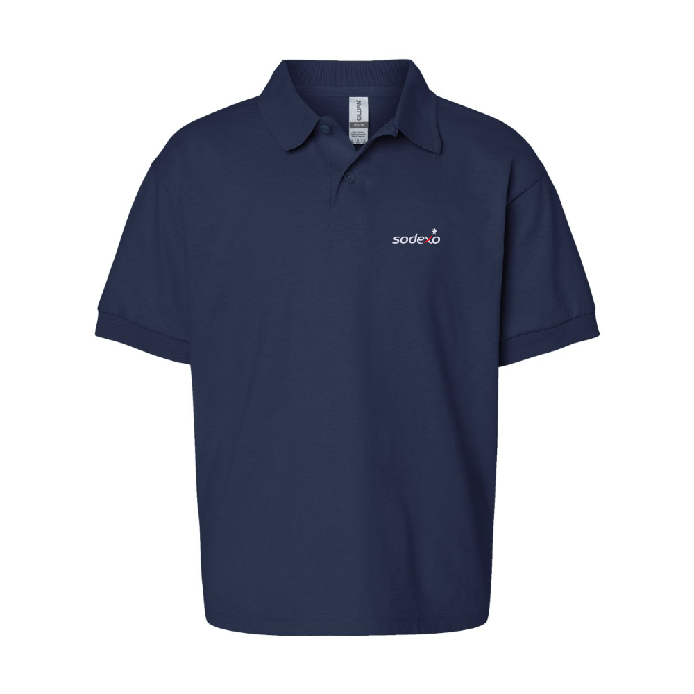 Youth Sodexo Gildan Dry Blend Jersey Polo