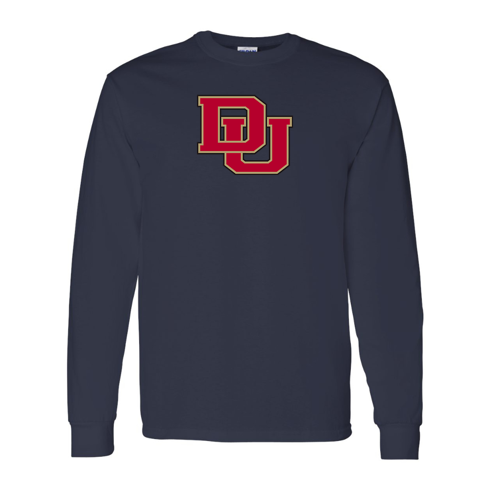 Men's Denver Pioneers Gildan Heavy Cotton Long Sleeve T-Shirt