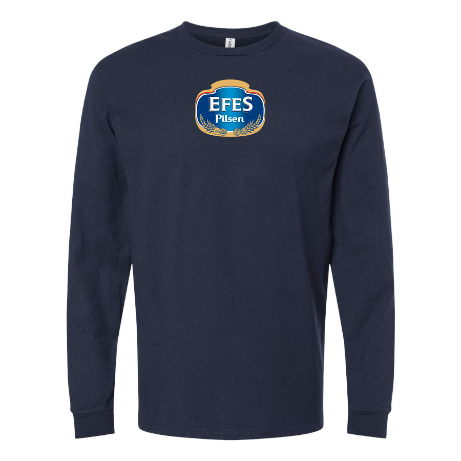 Men's Efes Logo Cotton Long Sleeve T-Shirt
