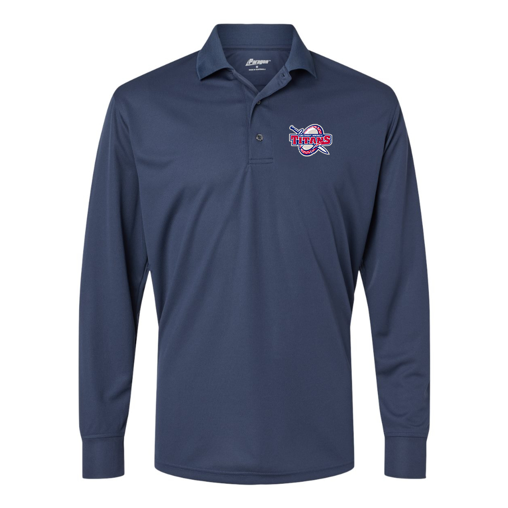 Men's Detroit Titans Paragon Prescott Long Sleeve Polo