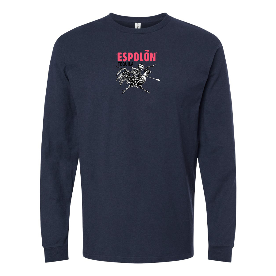 Men's Espolon Logo Cotton Long Sleeve T-Shirt