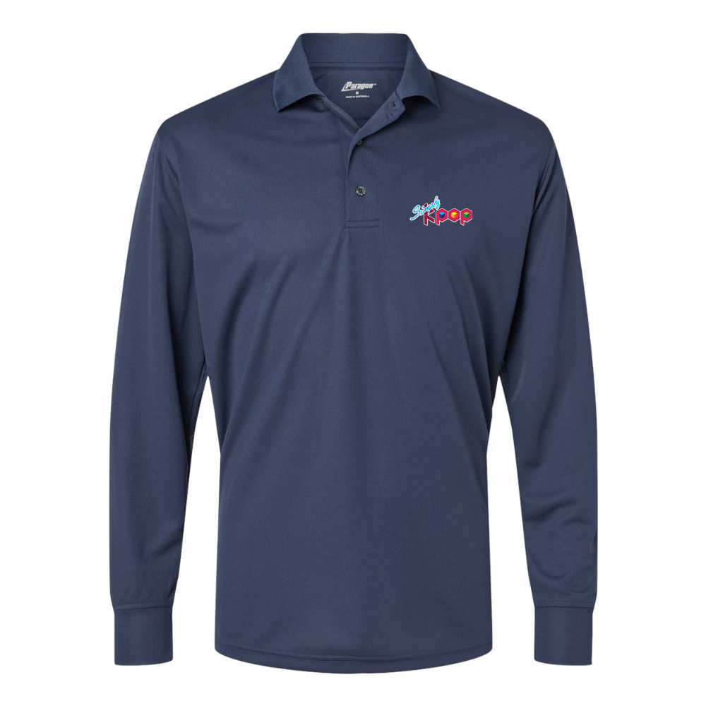 Men's Simply Kpop Paragon Prescott Long Sleeve Polo