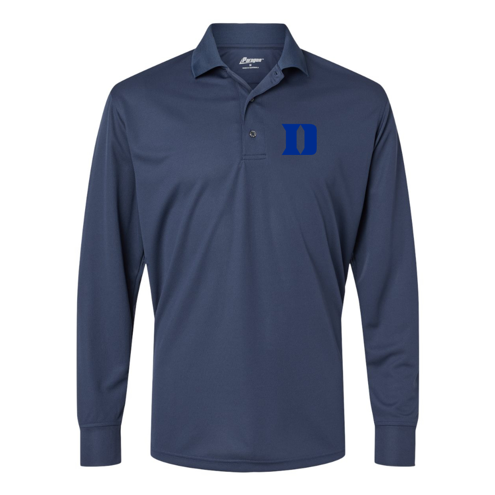 Men's Duke Blue Devils Paragon Prescott Long Sleeve Polo