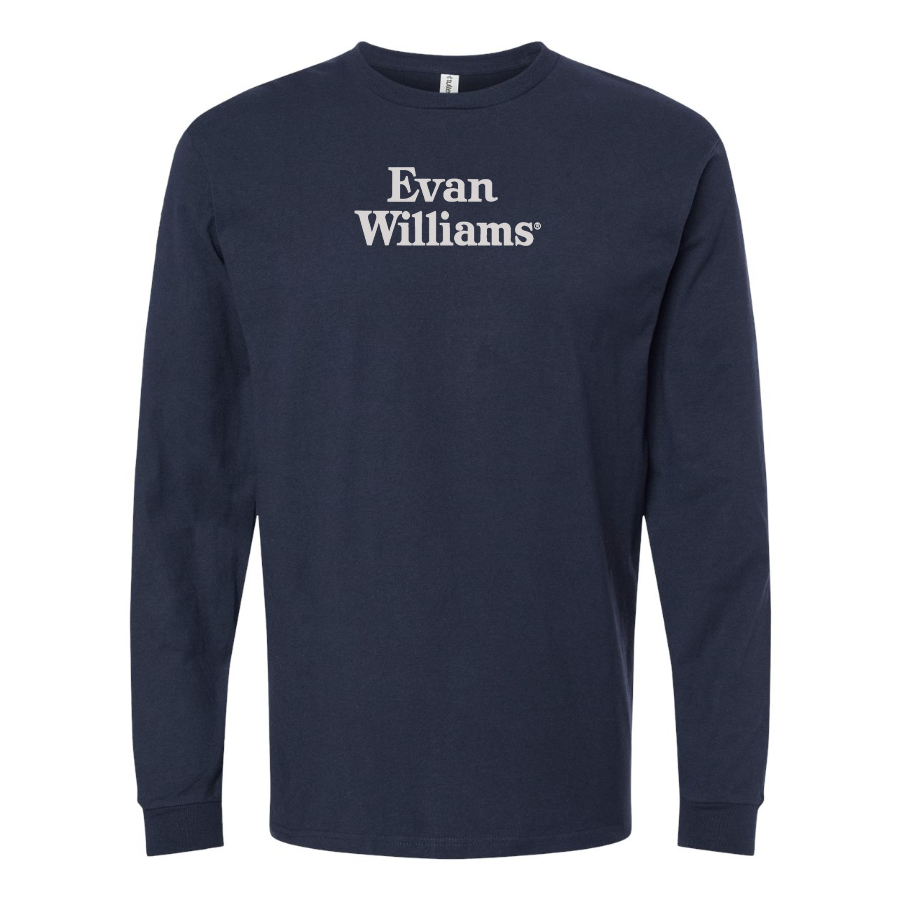 Men's Evan Williams Logo Cotton Long Sleeve T-Shirt
