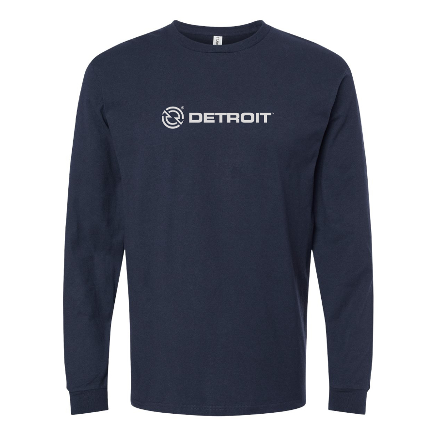 Men's Detroit Diesel Logo Cotton Long Sleeve T-Shirt
