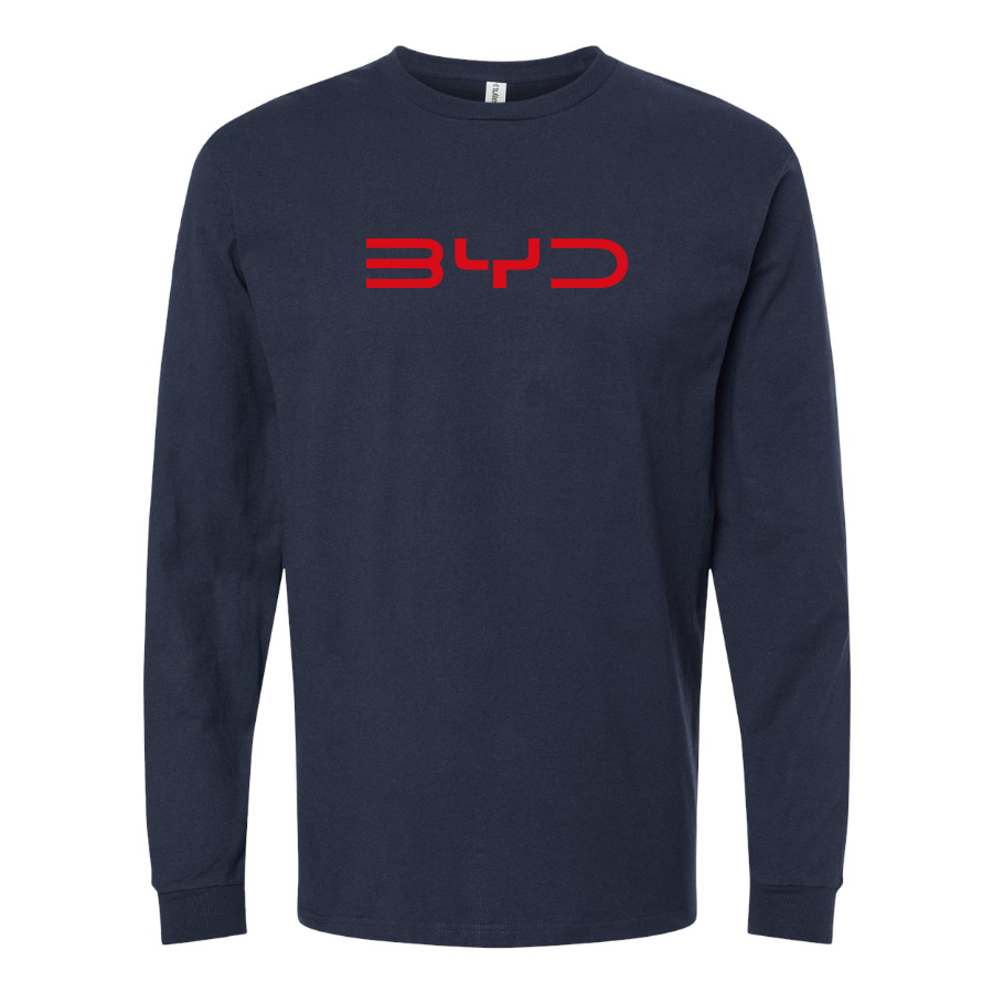 Men's BYD Logo Cotton Long Sleeve T-Shirt