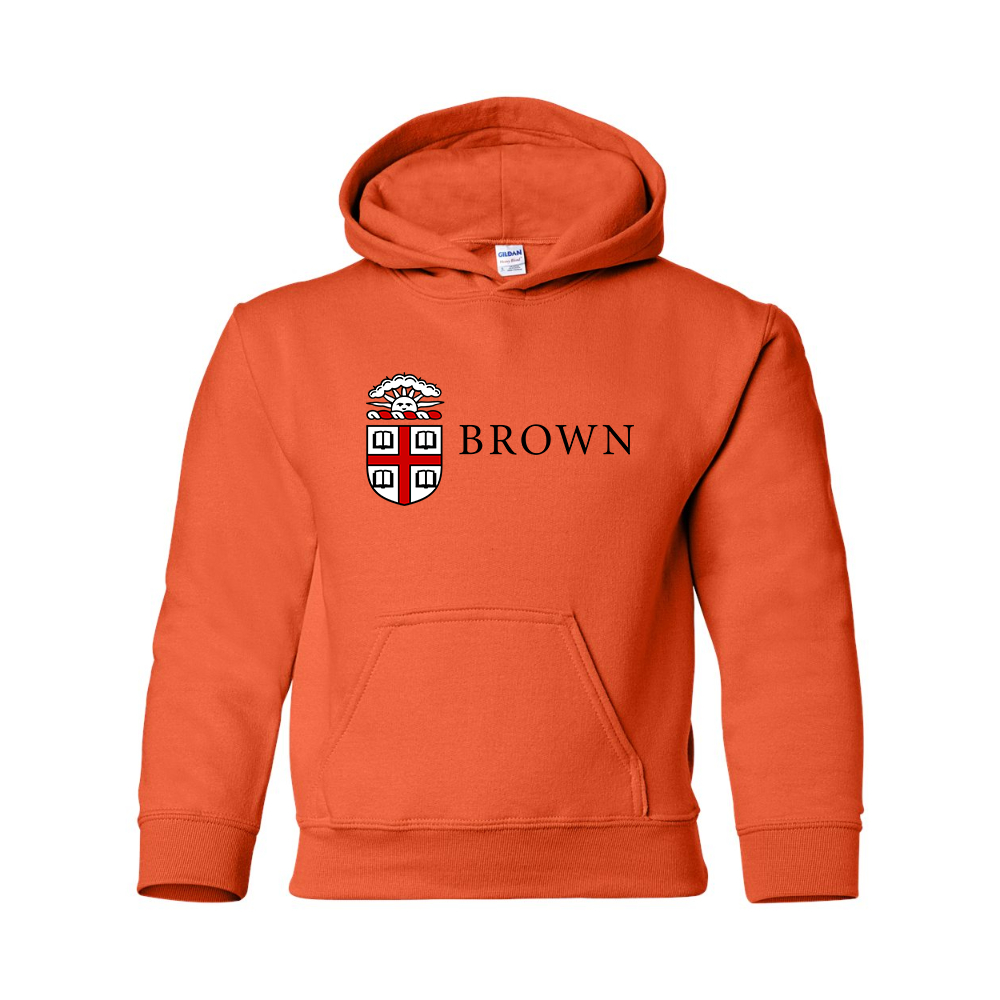 Youth Brown University Gildan Heavy Blend Hooded Sweatshirt