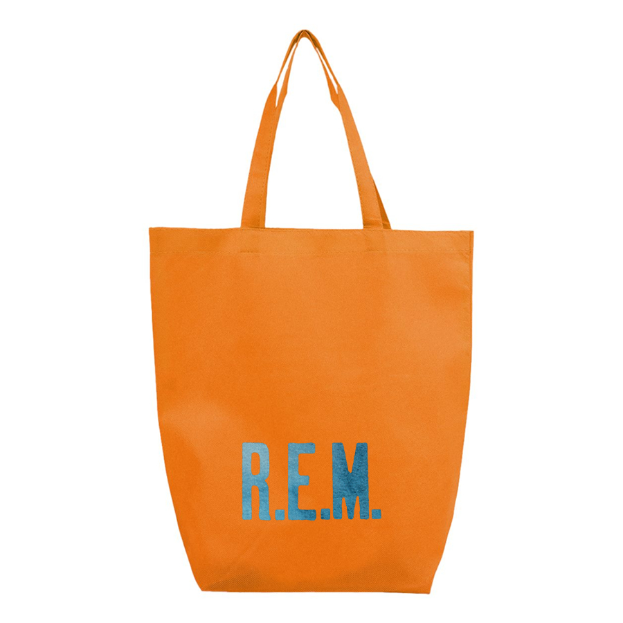 R.E.M. Blue Q-Tees Non-Woven Gusset Bottom Tote