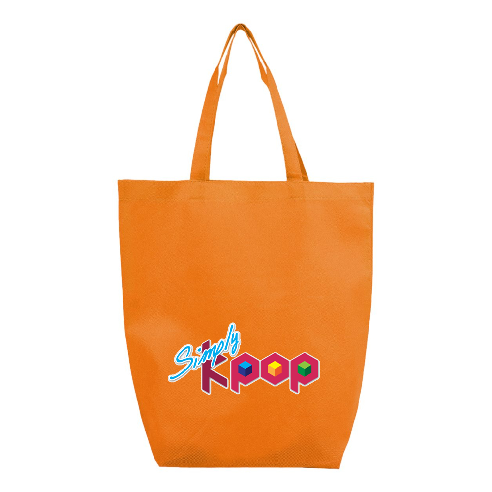 Simply Kpop Q-Tees Non-Woven Gusset Bottom Tote