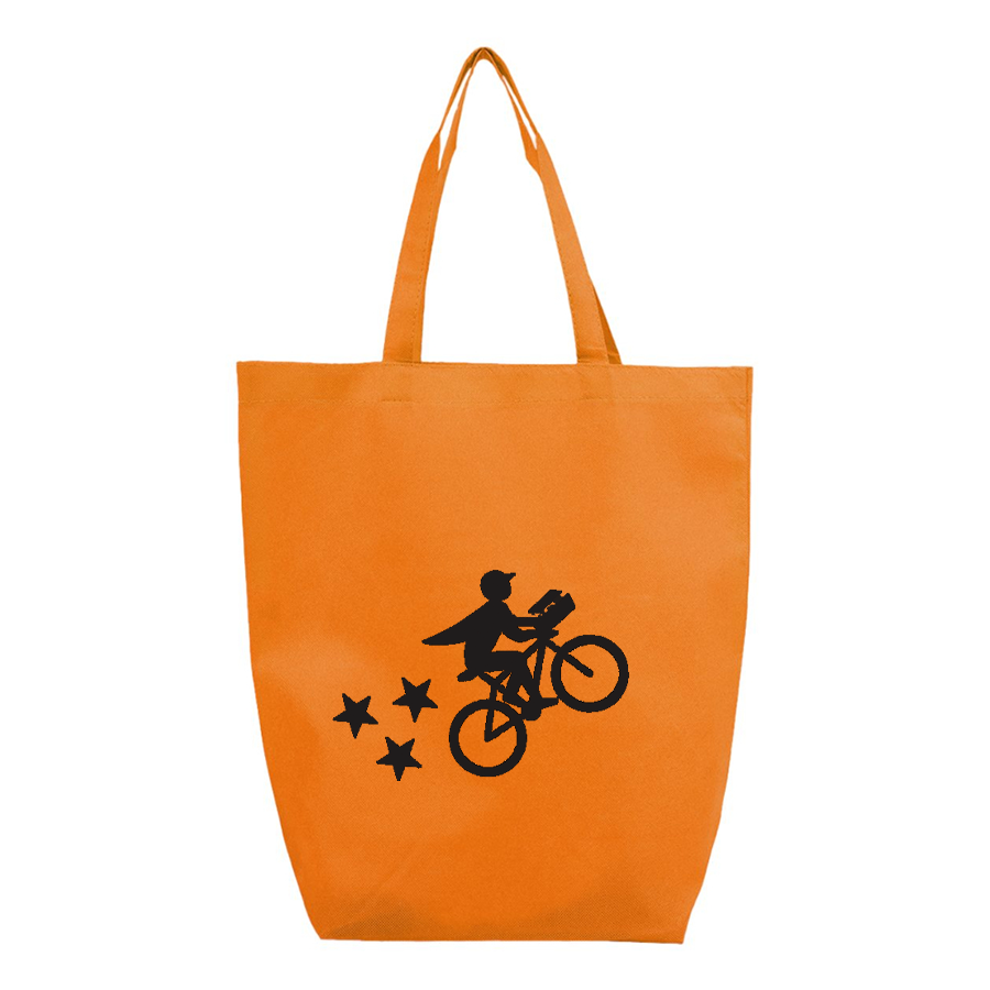 Postmates Bike Q-Tees Non-Woven Gusset Bottom Tote