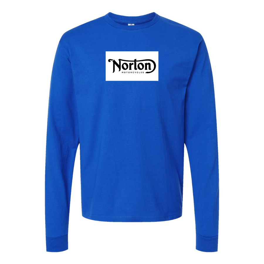 Men's Norton Logo Cotton Long Sleeve T-Shirt