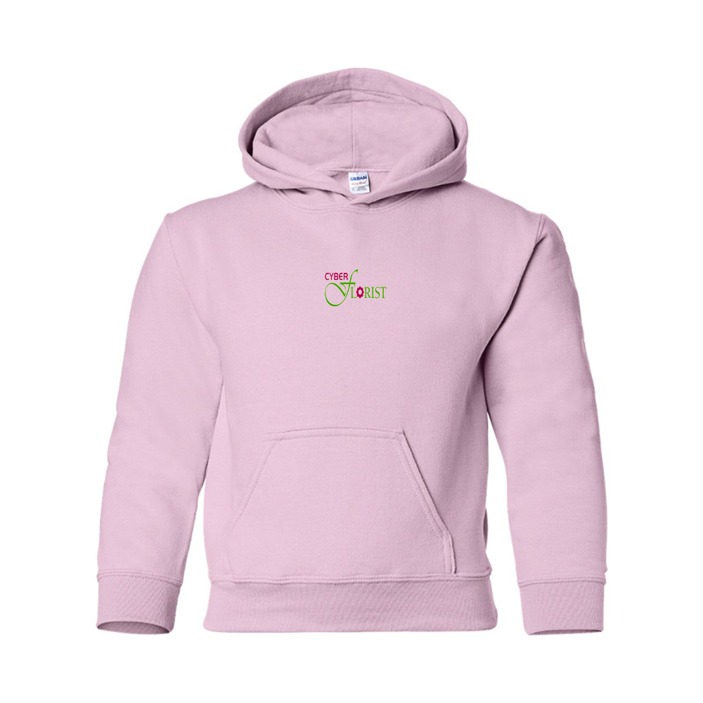 Youth Cyber Florist Logo Pullover Hoodie