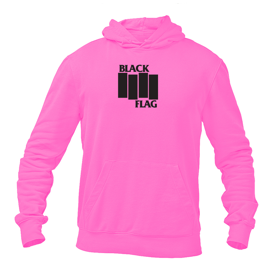 Men's Black Flag Logo Pullover Hoodie