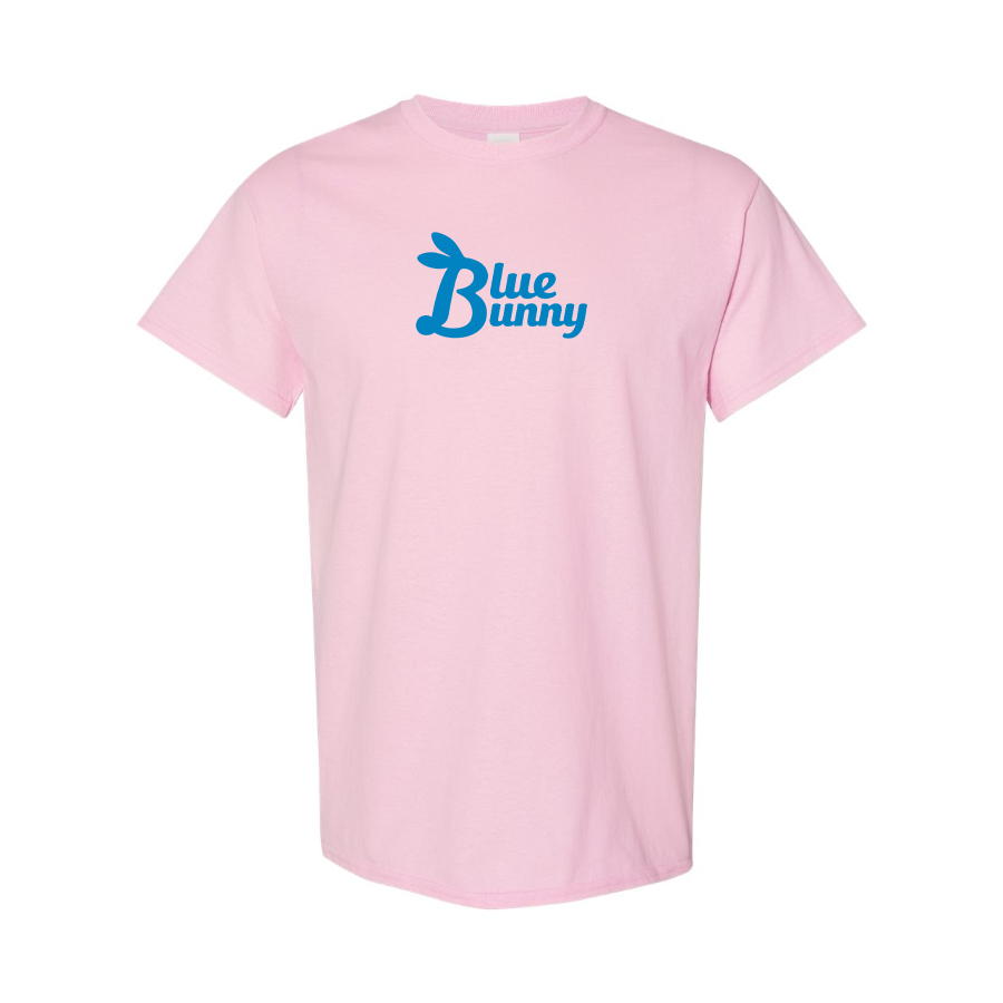 Men's Blue Bunny Logo Cotton T-Shirt
