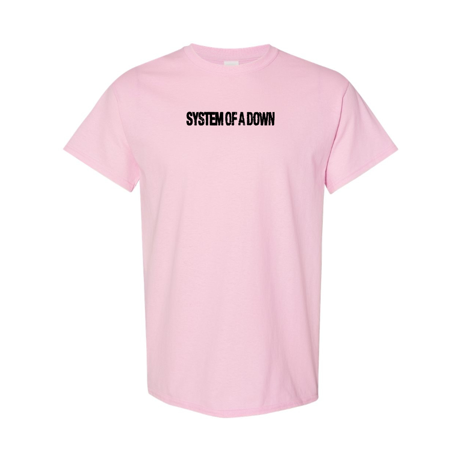 Men's System Of A Down Logo Cotton T-Shirt