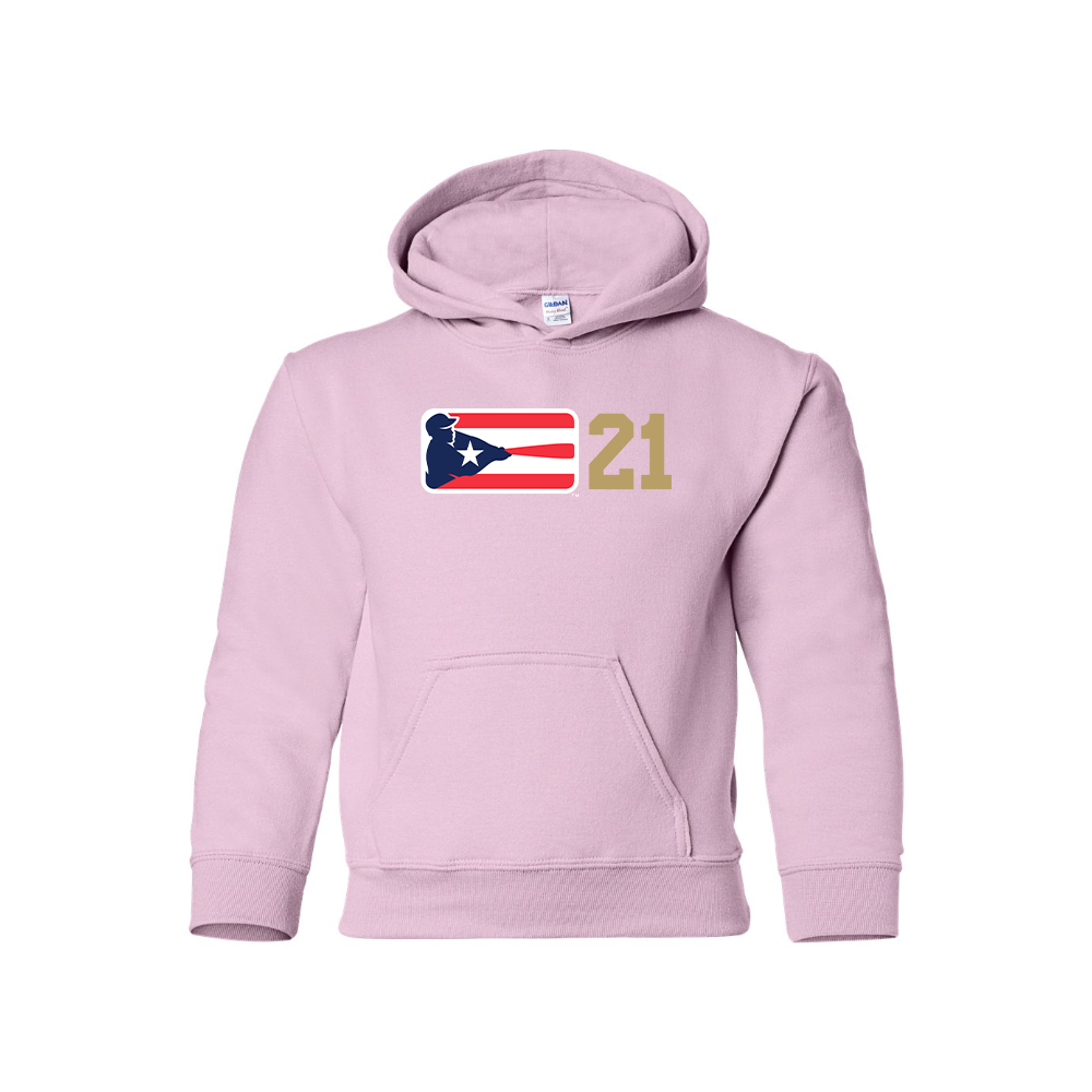Youth Liga de Beisbol Profesional Roberto Clemente Logo Pullover Hoodie