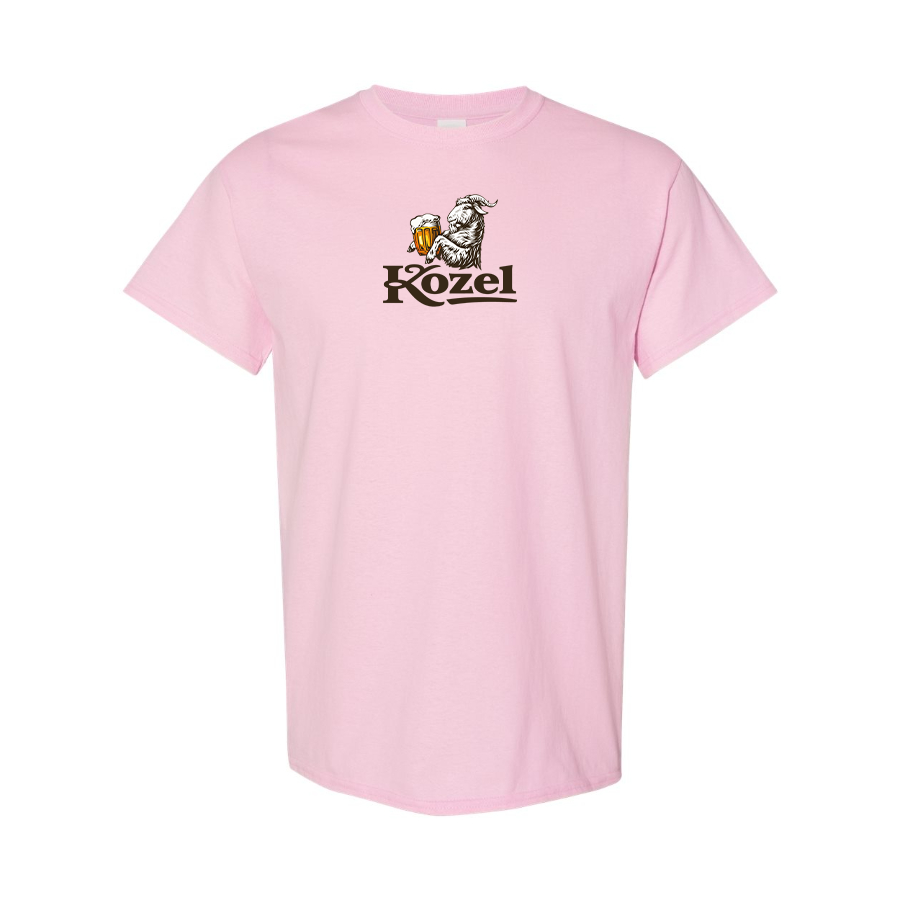 Men's Velkopopovicky Kozel Logo Cotton T-Shirt