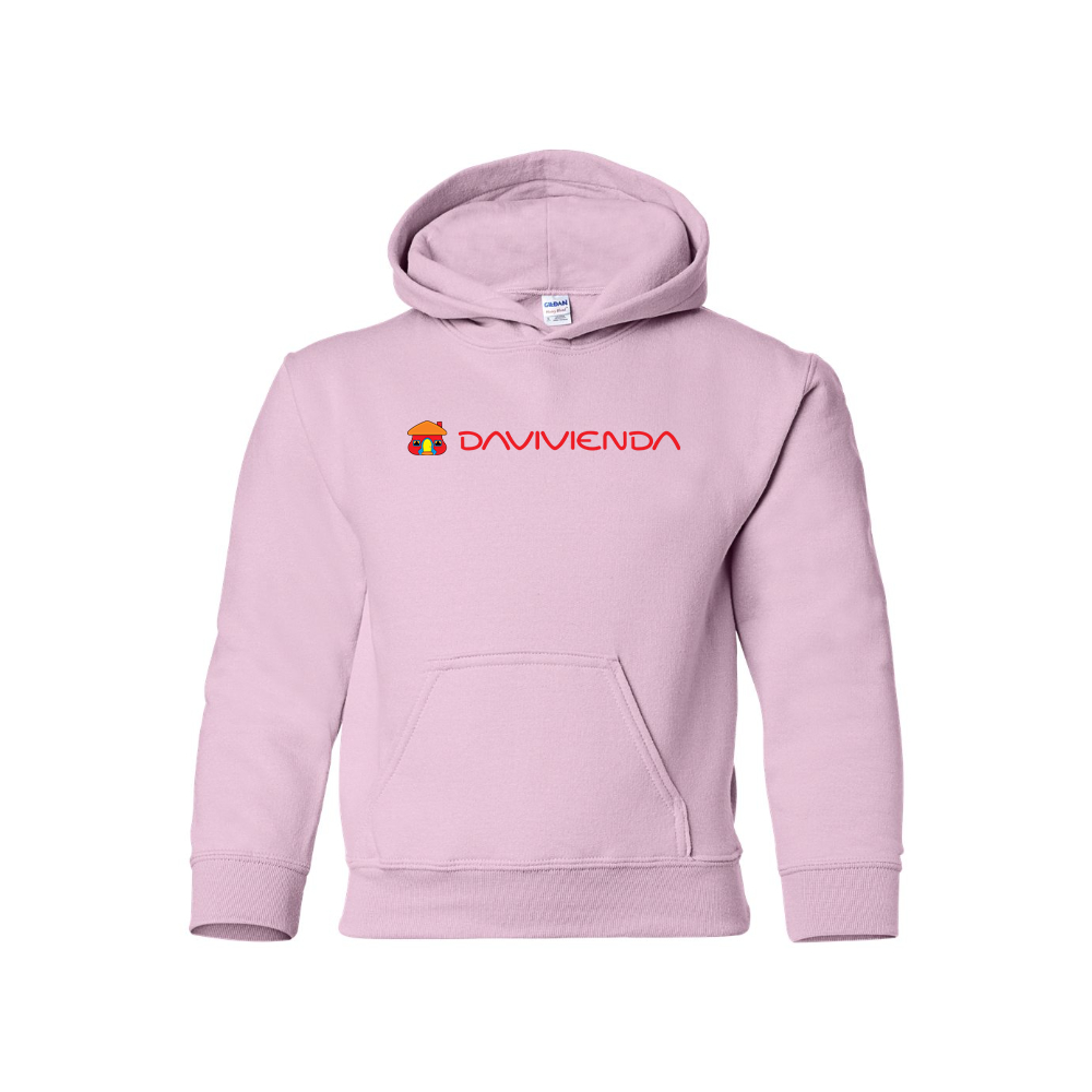 Youth Davivienda Logo Pullover Hoodie