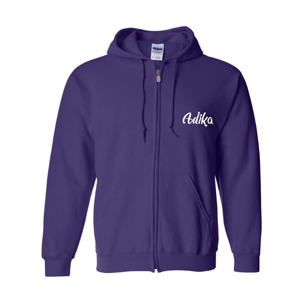Men's Adika Gildan Heavy Blend Full Zip Hooded Sweatshirt