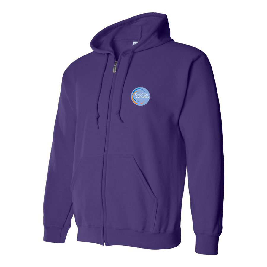 Men's Fondation Concorde Logo Zipper Hoodie