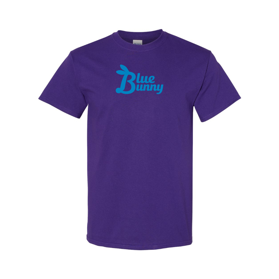 Men's Blue Bunny Logo Cotton T-Shirt