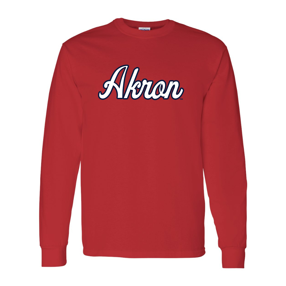 Men's Akron Zips Gildan Heavy Cotton Long Sleeve T-Shirt