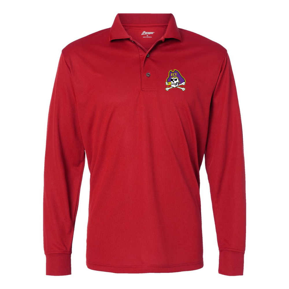 Men's East Carolina Pirates Paragon Prescott Long Sleeve Polo