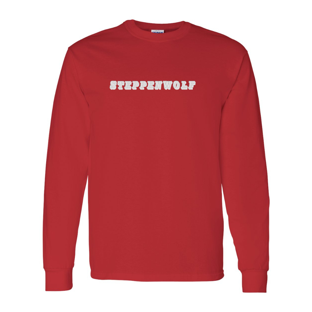 Men's Steppen wolf Gildan Heavy Cotton Long Sleeve T-Shirt