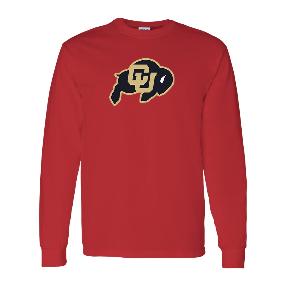 Men's Colorado Buffaloes Gildan Heavy Cotton Long Sleeve T-Shirt