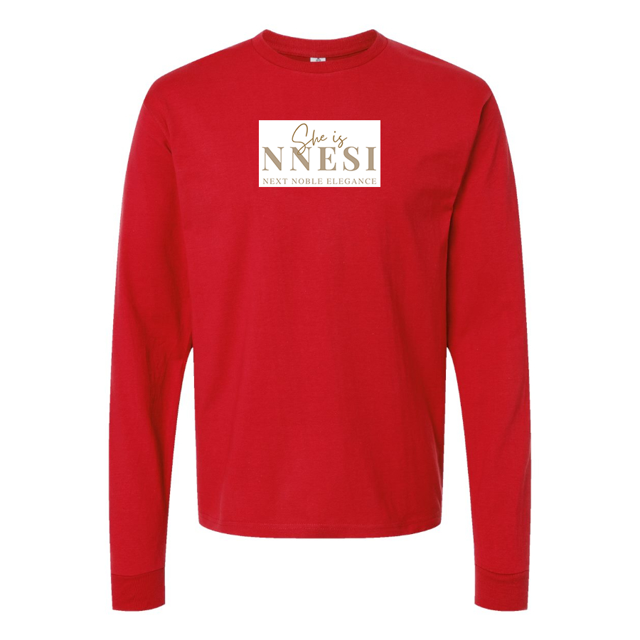Men's Nnesi Logo Cotton Long Sleeve T-Shirt