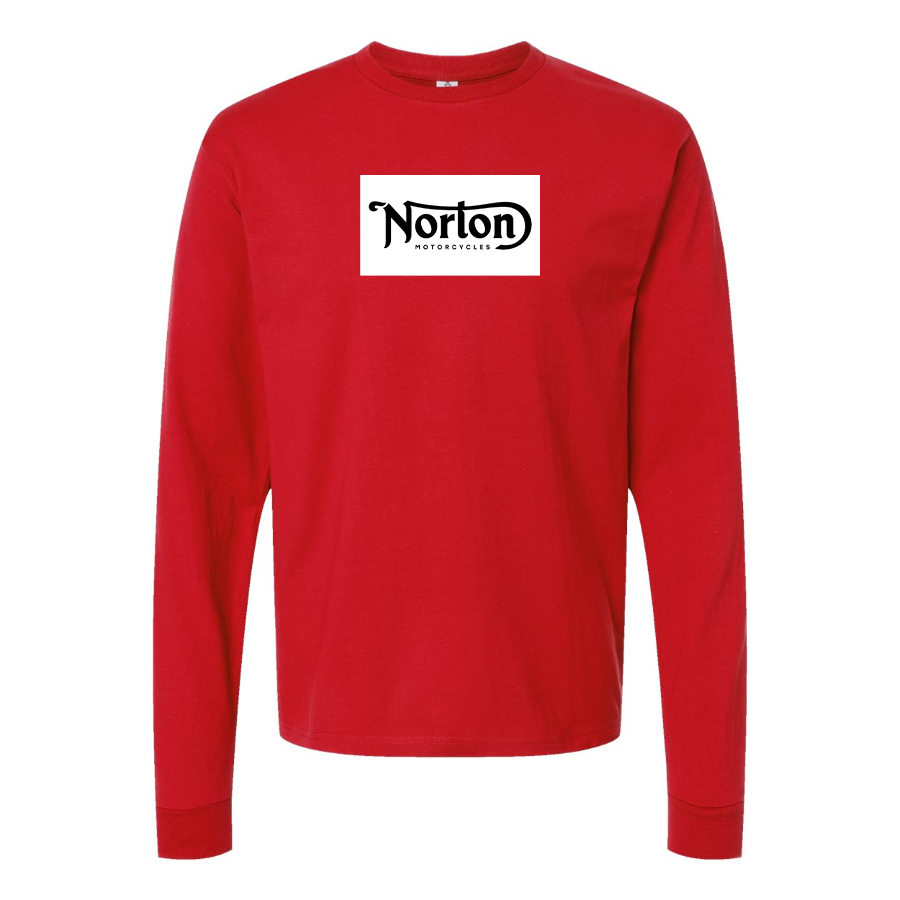 Men's Norton Logo Cotton Long Sleeve T-Shirt
