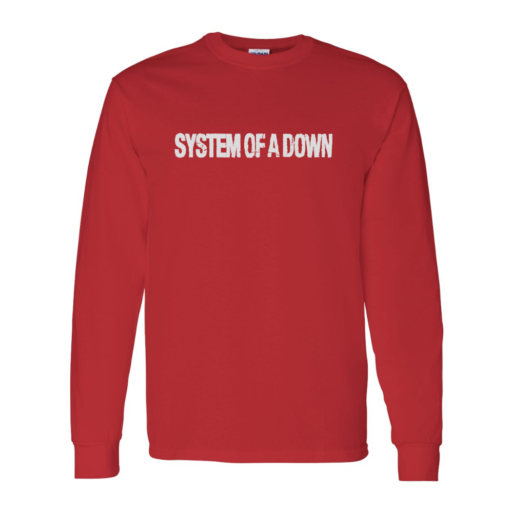 Men's System Of A Down Gildan Heavy Cotton Long Sleeve T-Shirt