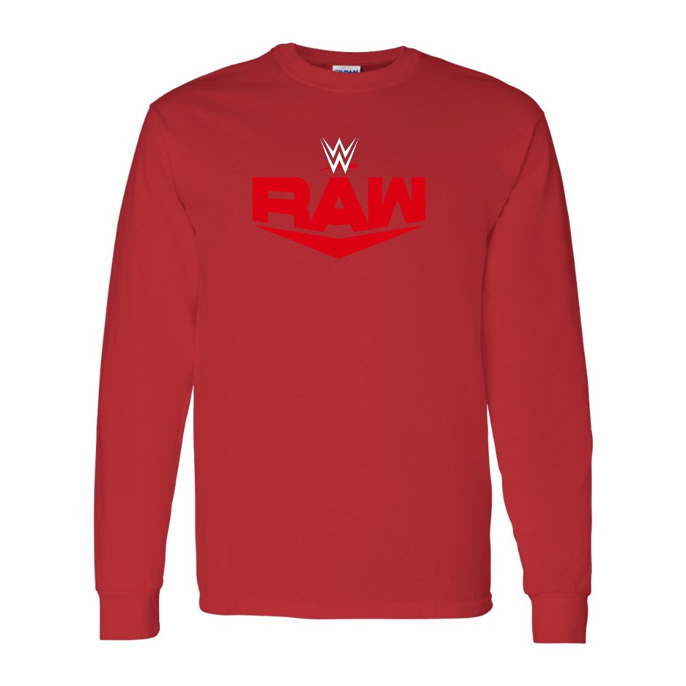 Men's WWE Raw Gildan Heavy Cotton Long Sleeve T-Shirt