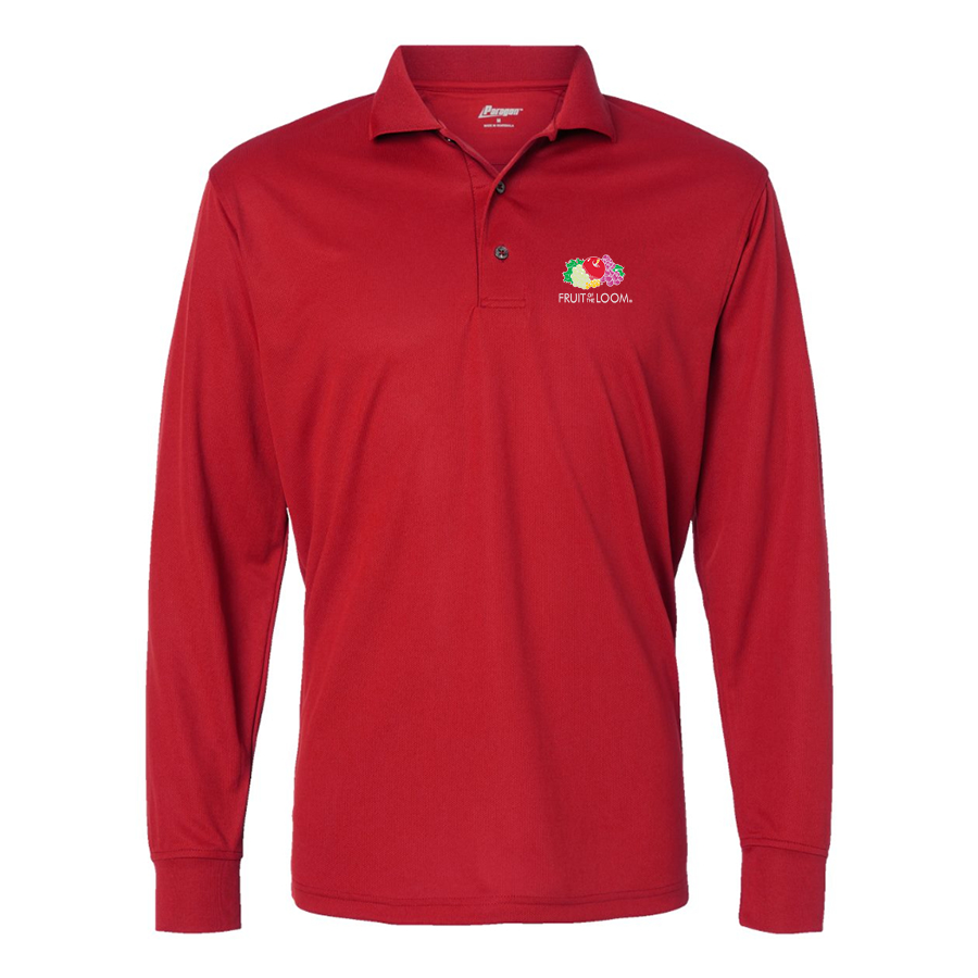 Men's Fruit Of the Loom Paragon Prescott Long Sleeve Polo