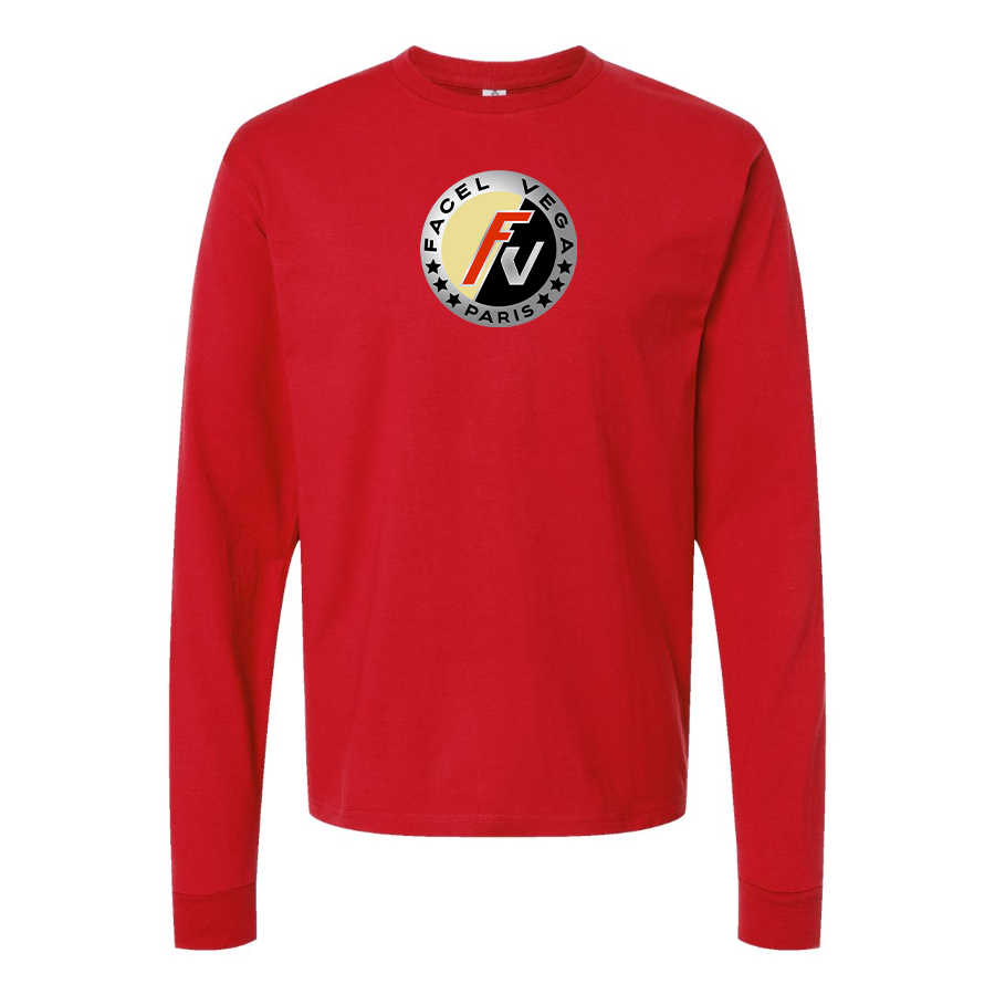 Men's Facel Vega Logo Cotton Long Sleeve T-Shirt