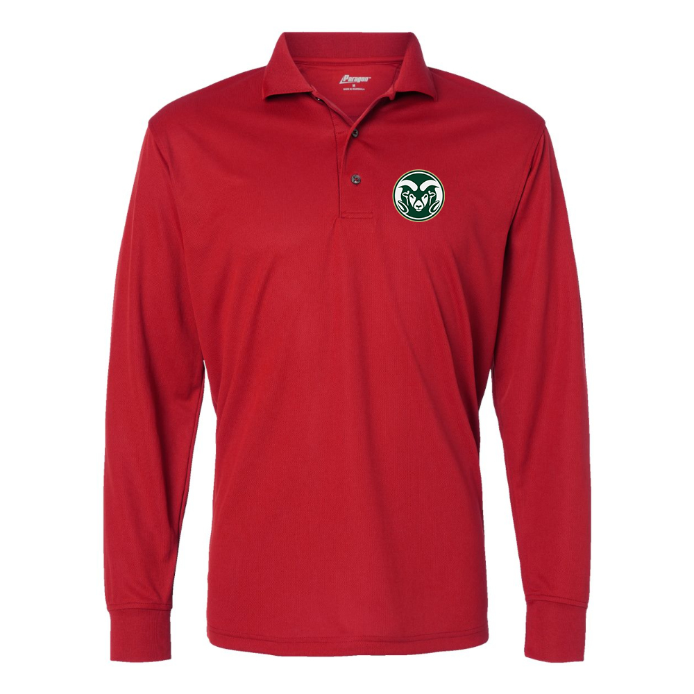 Men's Colorado State Rams Paragon Prescott Long Sleeve Polo