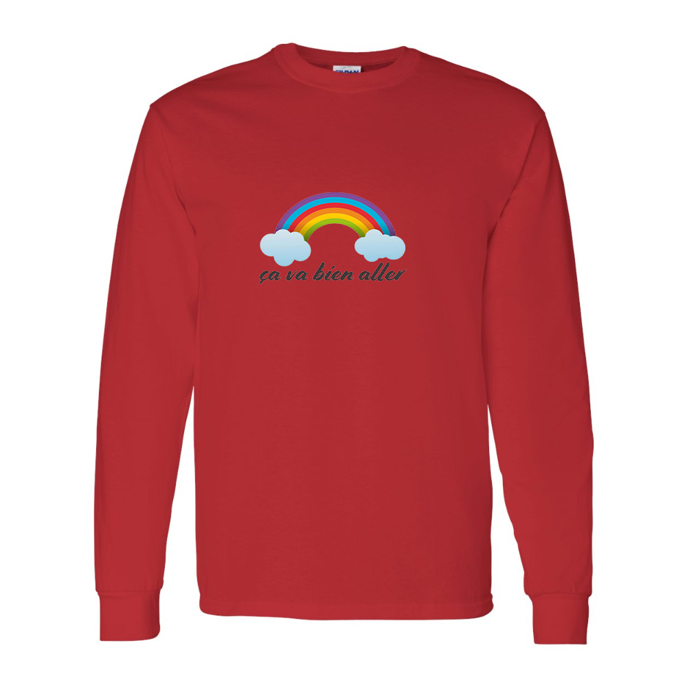 Men's Ça va bien aller Gildan Heavy Cotton Long Sleeve T-Shirt