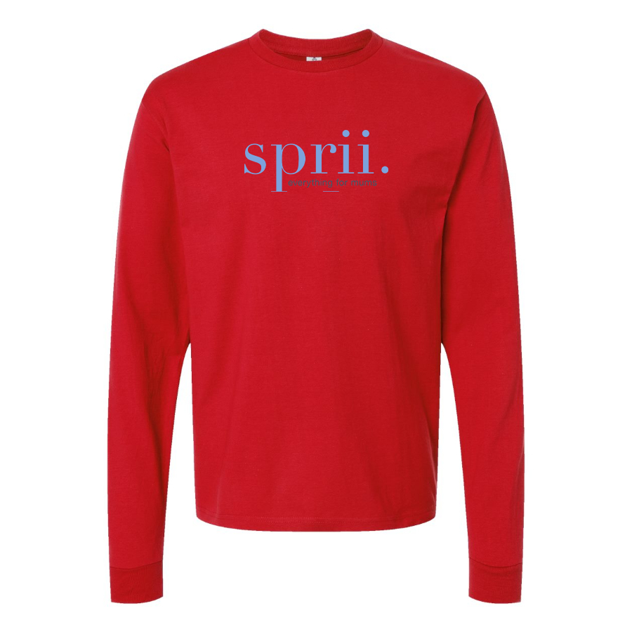 Men's Sprii Logo Cotton Long Sleeve T-Shirt
