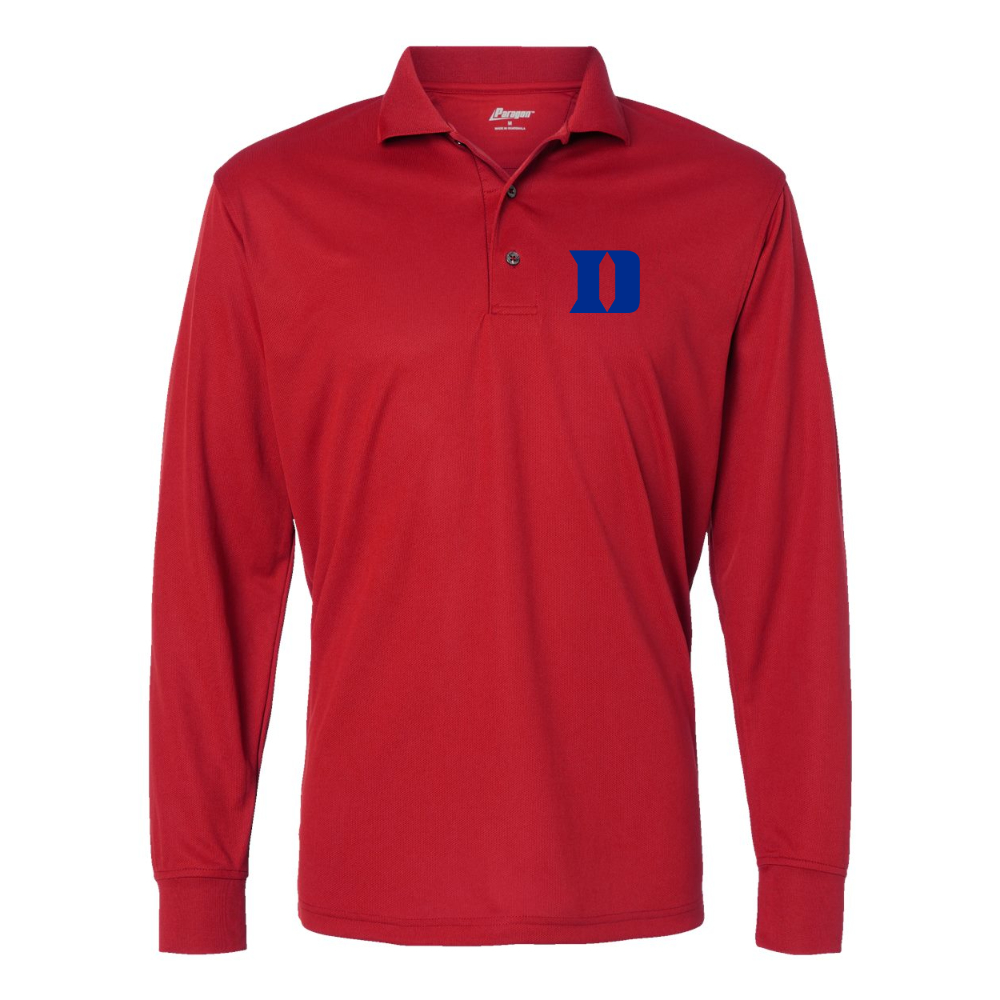 Men's Duke Blue Devils Paragon Prescott Long Sleeve Polo