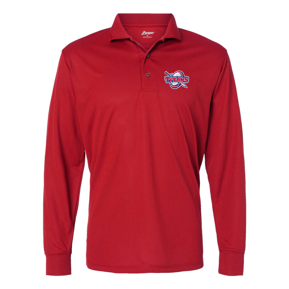 Men's Detroit Titans Paragon Prescott Long Sleeve Polo