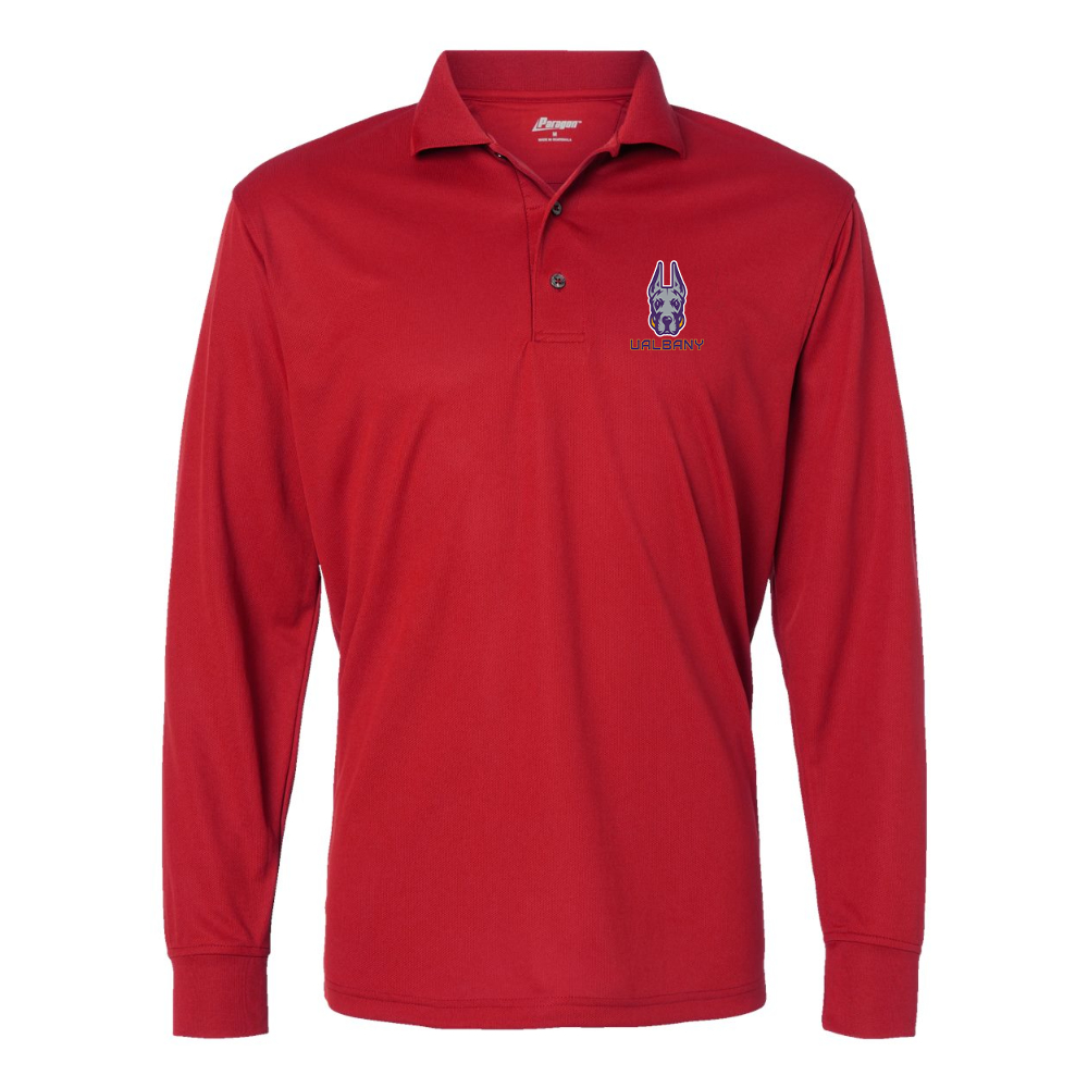 Men's Albany Great Danes Paragon Prescott Long Sleeve Polo