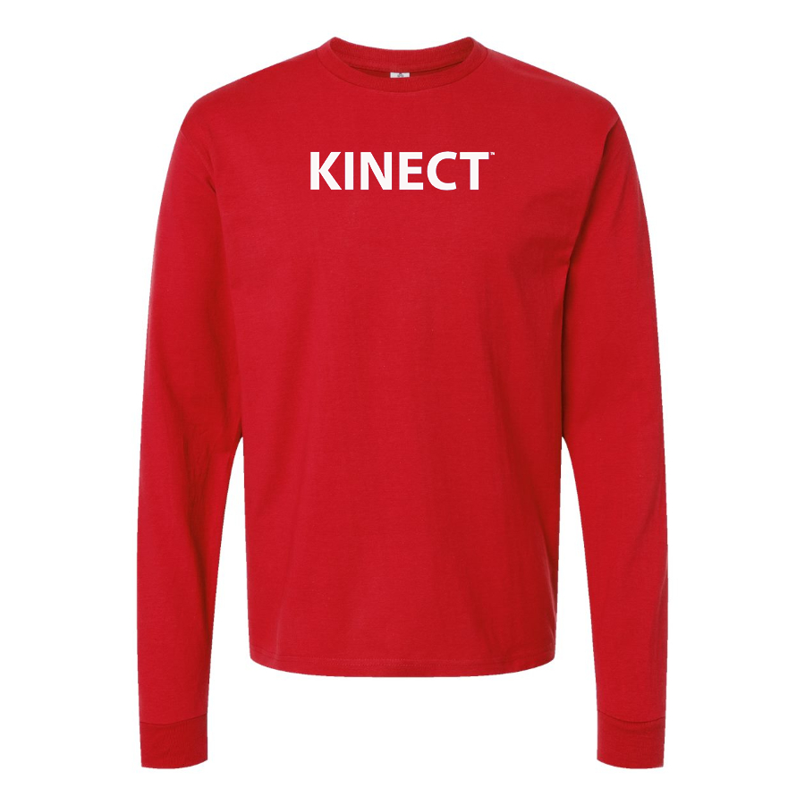 Men's Kinect Logo Cotton Long Sleeve T-Shirt
