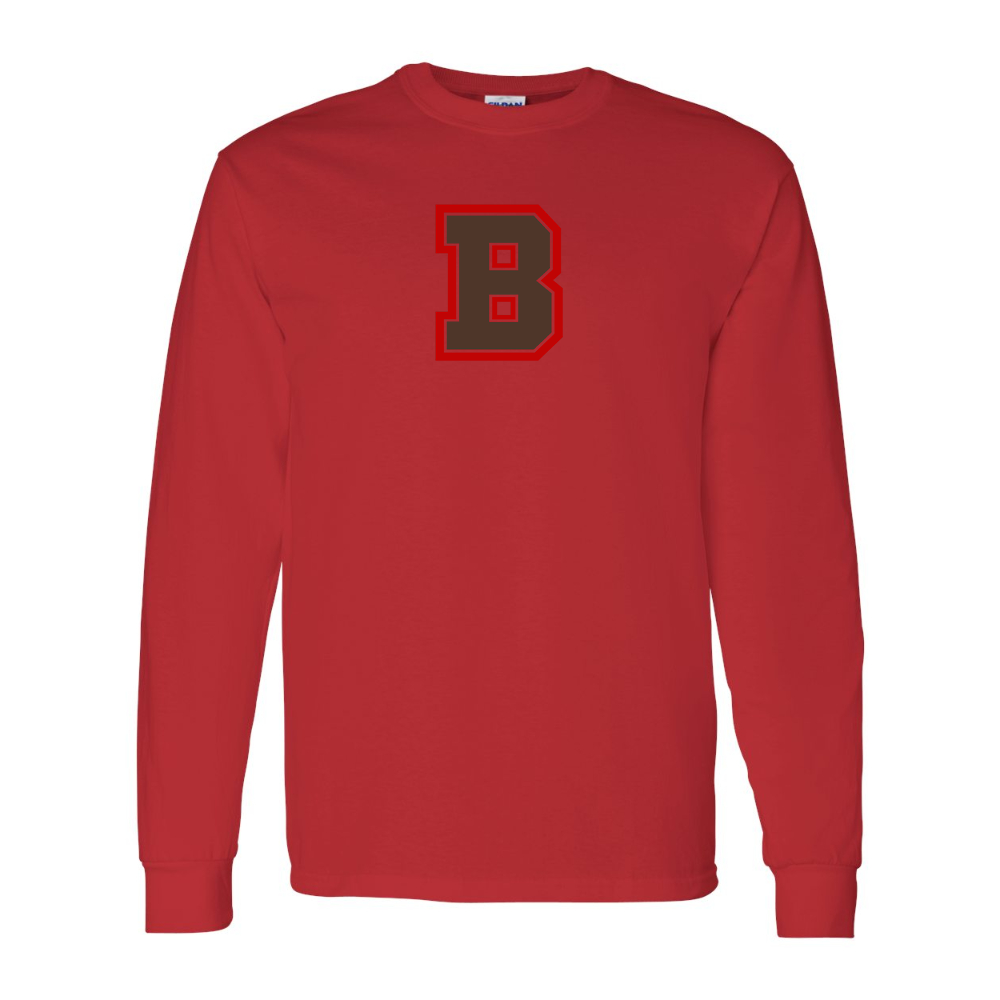 Men's Brown Bears Gildan Heavy Cotton Long Sleeve T-Shirt