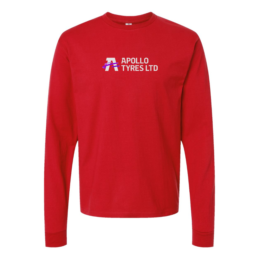 Men's Apollo Tyres Logo Cotton Long Sleeve T-Shirt