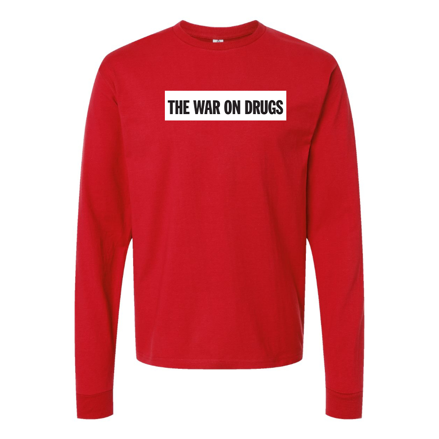 Men's The War on Drugs Logo Cotton Long Sleeve T-Shirt