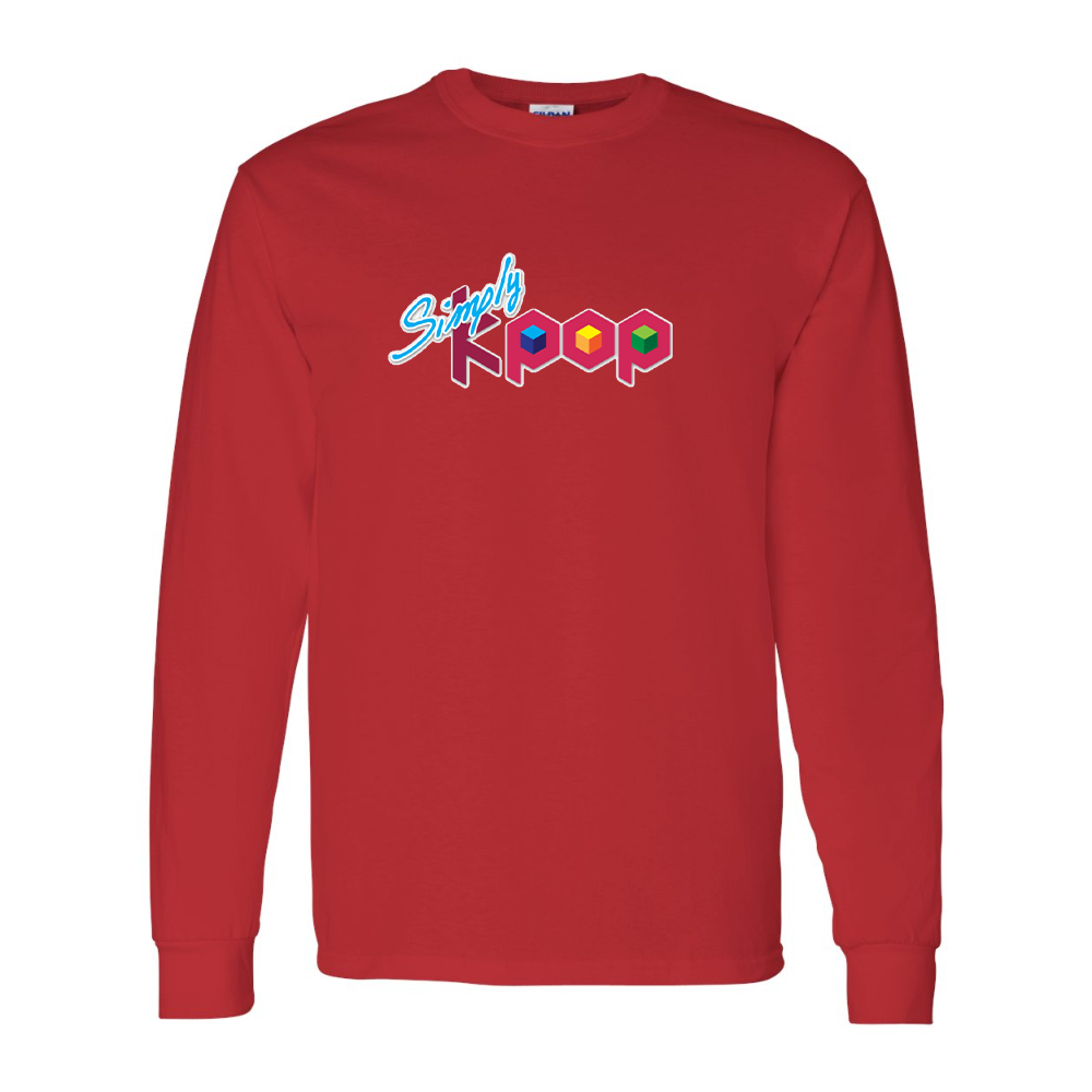 Men's Simply Kpop Gildan Heavy Cotton Long Sleeve T-Shirt