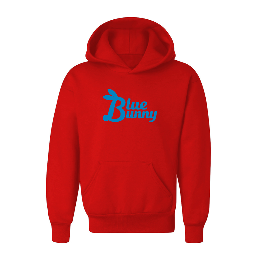 Youth Blue Bunny Logo Pullover Hoodie