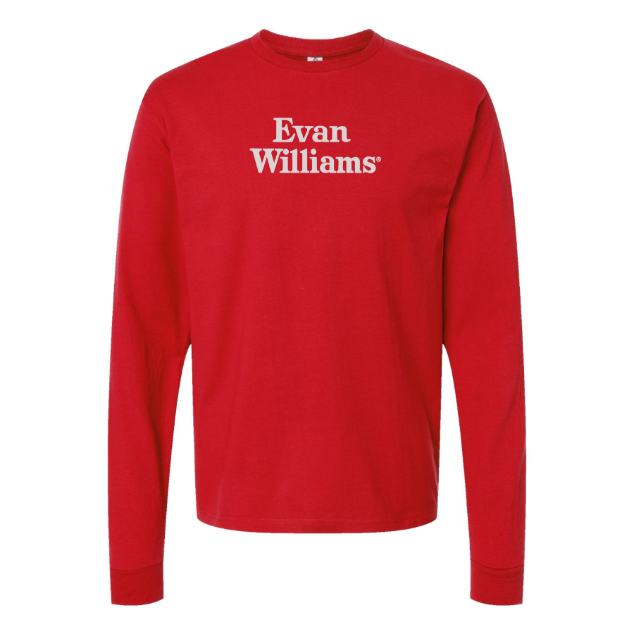 Men's Evan Williams Logo Cotton Long Sleeve T-Shirt