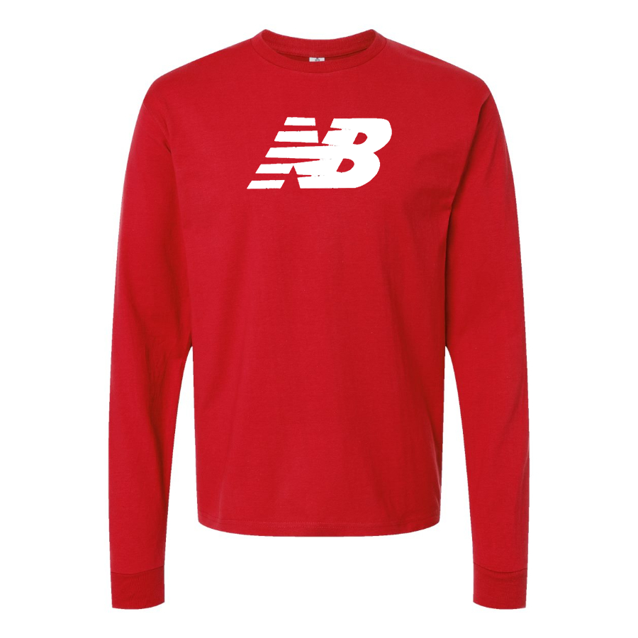 Men's New Balance Logo Cotton Long Sleeve T-Shirt